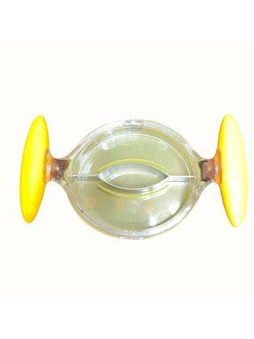 ProFreshionals Mango Pitter Splitter  With Yellow Handles & Clear Plastic Base